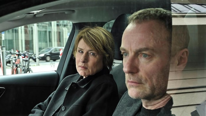 Corinna Harfouch spielt im Berlinter „Tatort“ Susanne Bonard und Mark Waschke den Ermittler ...
