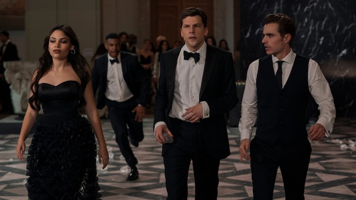 Jesse Eisenberg mit seiner Magier-Truppe.