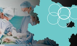 Die Kreise mit Krankenhäusern im Zentrum: Hollabrunn ist hervorgehoben „in der Mitte“ – und für ...