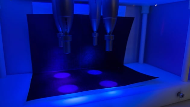 Carola Kager, wissenschaftliche Mitarbeiterin an der FH Wiener Neustadt, arbeitet an einem ...