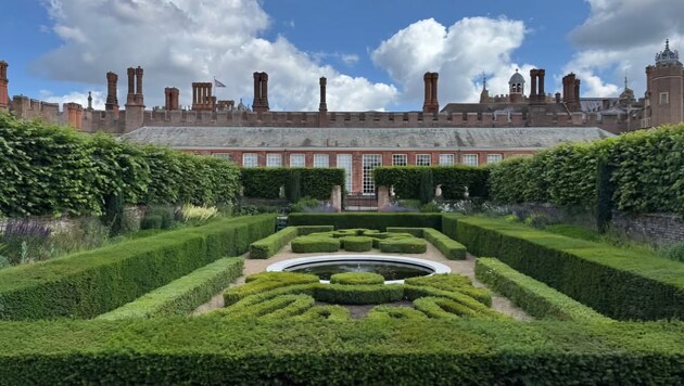 Die Gartenanlagen im Hampton Court sind 300 Hektar groß.
