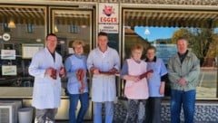 Der Fleischauerei Egger sperrte am Freitag zum letzten Mal auf.