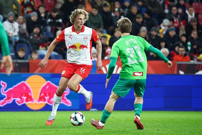 Maurits Kjaergaard sammelte mit einem Tor und einem Assist gegen die WSG Tirol Selbstvertrauen.