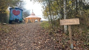 Das ist das Gelände für die künftigen Waldkindergartenkinder.