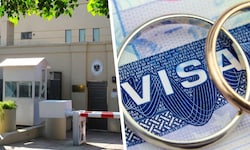 In der österreichischen Botschaft in Pakistan (oben) wartet das Visum für die Afghanin. 