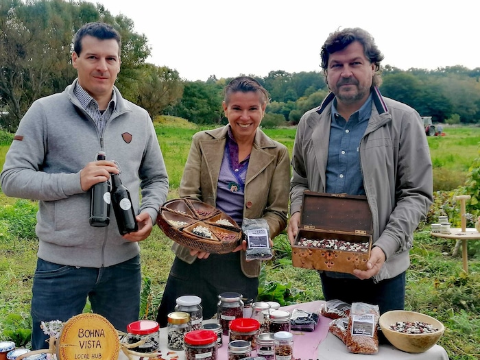 Roland Pöttschacher, Uschi Zezelitsch und Harald Strassner von „Bohna Vista Local Hub“.