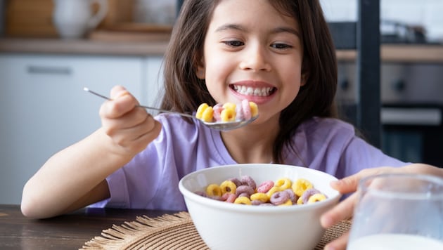 Voller Zucker! Kein ideales Frühstück.