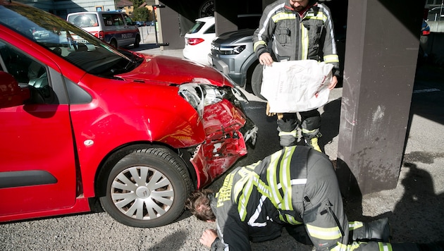 Die Reparatur des Kleinwagens dürfte nicht ganz billig werden.
