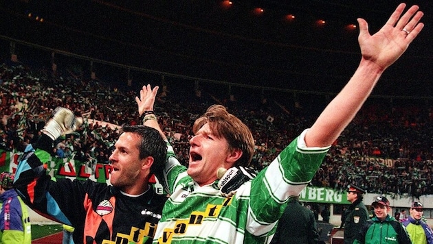 Stumpf und Konsel feierten ausgelassen den Aufstieg