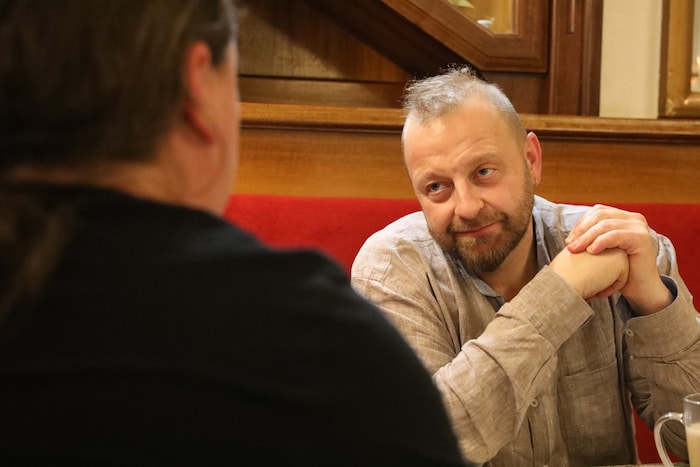 Thomas Gansch im Gespräch mit „Krone“-Redakteur Robert Fröwein.