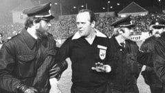 Nach dem Elferpfiff für Nottingham brauchte Referee Yuschka 1984 in Graz Polizeischutz