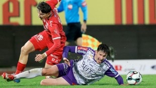 Austria Salzburg (im Bild Gabriel Marusic) verlor gegen den Kapfenberger SV klar. 