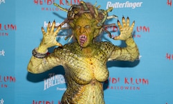 Heidi Klum verwandelte sich in diesem Jahr in eine schaurige Medusa.