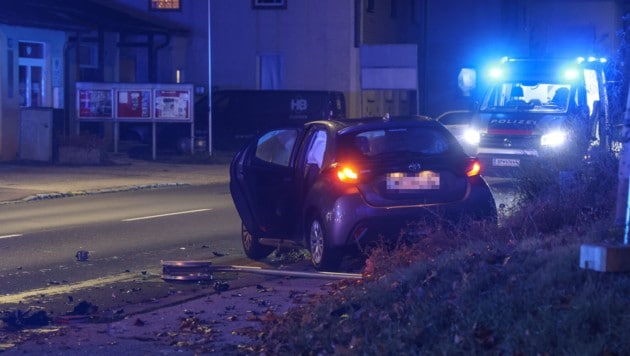 Das Auto der Frau wurde stark beschädigt.