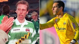 Peter Stöger war 1995 Teil des Wunders gegen Sporting (linkes Bild), Paul Gartler (re.) steht am ...