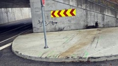 Hier ereignete sich der schreckliche Unfall.