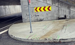 Hier ereignete sich der schreckliche Unfall.