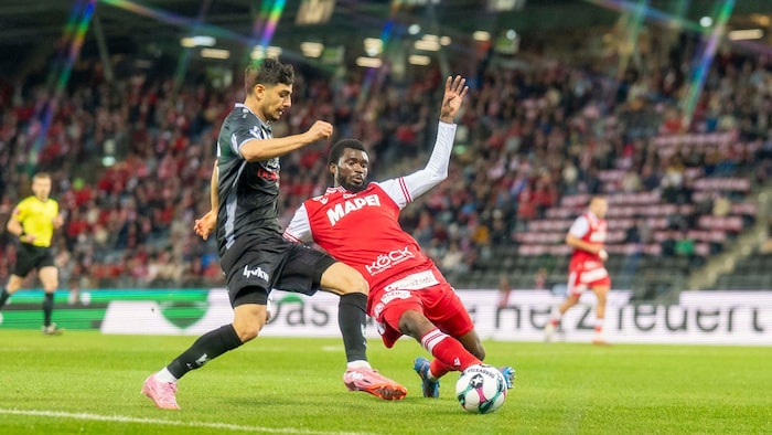 Der Einsatz bei Beres Owusu und dem GAK stimmte von der ersten Sekunde an.