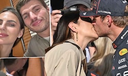 Max Verstappen und Kelly Piqet feiern Jahrestag.