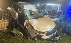 Bei dem Unfall verlor der 48-jährige Lenker sein Leben, der 24-jährige Beifahrer wurde verletzt ...
