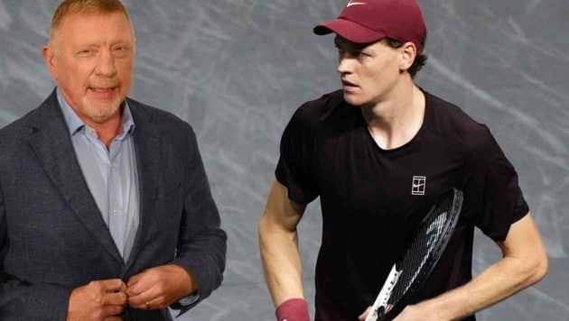 Boris Becker (li.) wäre beinahe Trainer von Jannik Sinner geworden