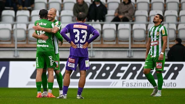 Austria Lustenau durfte gegen die Klagenfurter Austria jubeln.