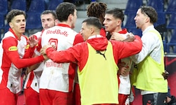 Red Bull Salzburg jubelt über die vorübergehende Tabellenführung.