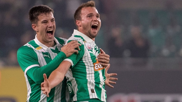Rapid captain Matthias Seidl scored from a free-kick to make it 1-1.