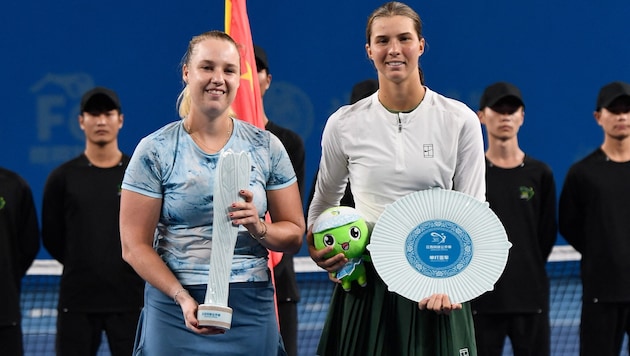 Lilli Tagger (re.) unterliegt im ersten WTA-Event erst im Finale.