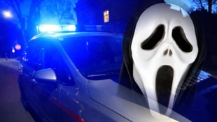 Mit einer solchen Scream-Maske war einer der Täter vermummt. Eine Fahndung verlief erfolglos ...