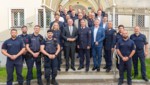 Innenminister Gerhard Karner mit der Kollegenschaft der Polizeiinspektion Wolfsberg