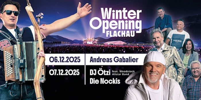 Flachau startet mit Top Live Acts und perfekten Pisten in den Winter