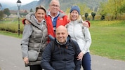 Kleine Wander-Expedition durch die Wachau: Rosenkranz, Perry und das Ehepaar Holnsteiner.  