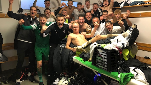 Haibachs Kabine wurde nach 1:0 im Derby zur Partyzone.