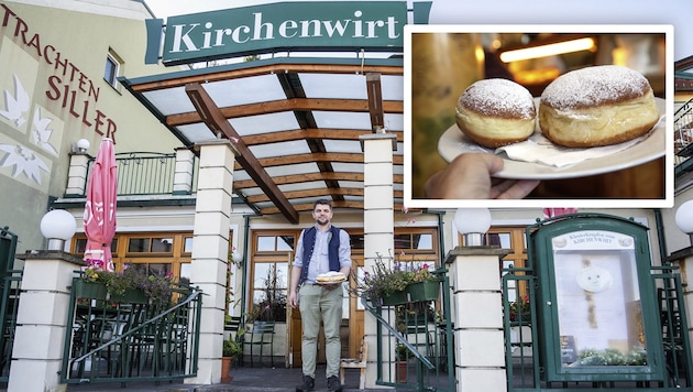 Dreimal so groß wie normale Krapfen sind die beliebten Klosterkrapfen beim Maria Schutzer ...