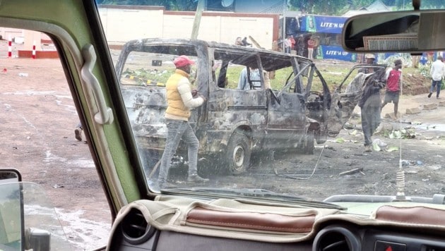 Der Weg zum Flughafen war eine Herausforderung.