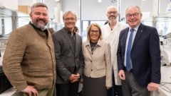 Die Geschäftsführer der FH in NÖ kämpfen mit Pernkopf (re.) um ein Promotionsrecht.