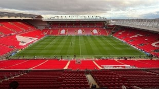 Das legendäre Stadion an der Anfield Road.