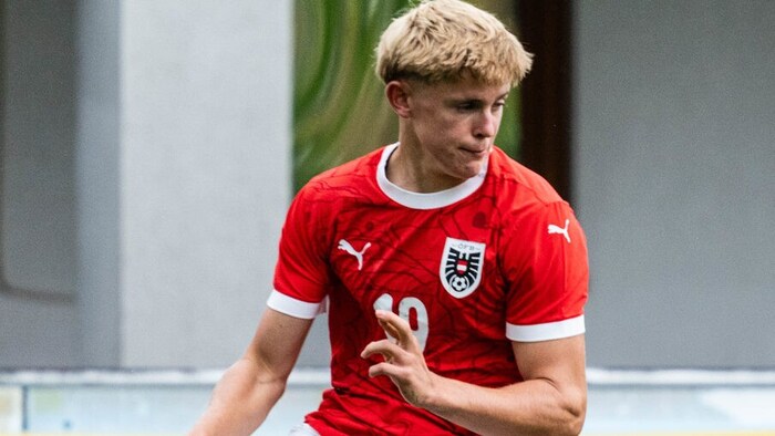 Johannes Moser (li.) in einem Testspiel vor der WM gegen Deutschland (1:1).