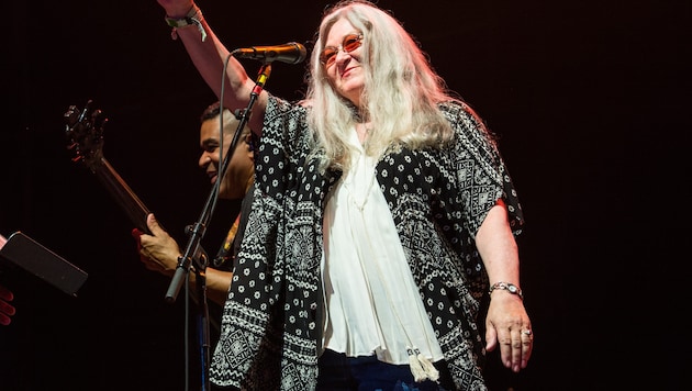 Donna Jean Godchaux bei einem Auftritt mit Dead & Company beim Bonnaroo Music and Arts Festival ...