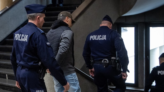 Der mutmaßliche Nord-Stream-Saboteur bei seiner Festnahme