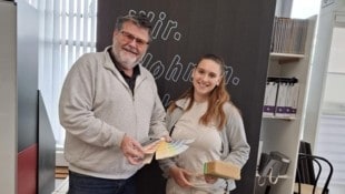 Chef Jürgen Kreibich und Lehrling Klara Kutschera
