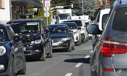 Seit Montag herrscht auf der Mariatroster Straße in beiden Richtungen ein Ausnahmezustand.