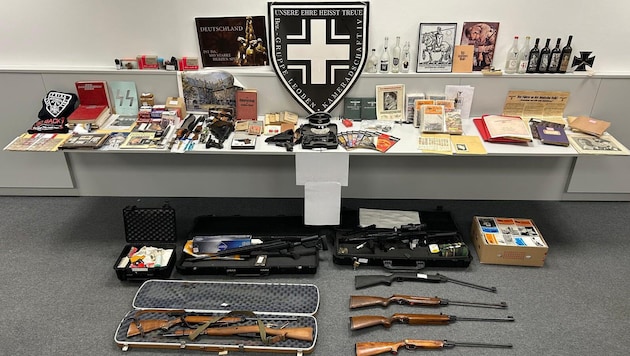 Die sichergestellten Gegenstände.