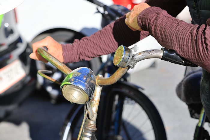 Das Puch-Fahrrad aus dem Jahr 1937 war rostig, aber (fast) ohne Mängel.