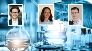 Von rechts: Dr. Bernhard Mühl, Dr. Katharina Millesi und Dr. Nikolaus Gasche über die aktuellen ...