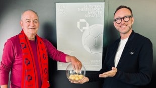 ÖFB-Jahrhundertfußballer Herbert Prohaska zieht die Teams, die im Viertelfinale gegeneinander ...