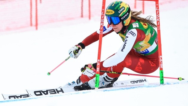 Victoria Olivier fehlten in Sölden als 31. nach dem ersten Lauf nur 0,18 Sekunden zur ...