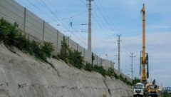 Lärmschutzwände und Stützmauern auf 1,2 Kilometern werden errichtet und sorgen leider zeitweise ...