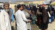 Flüchtlinge aus Afghanistan an der pakistanischen Grenze